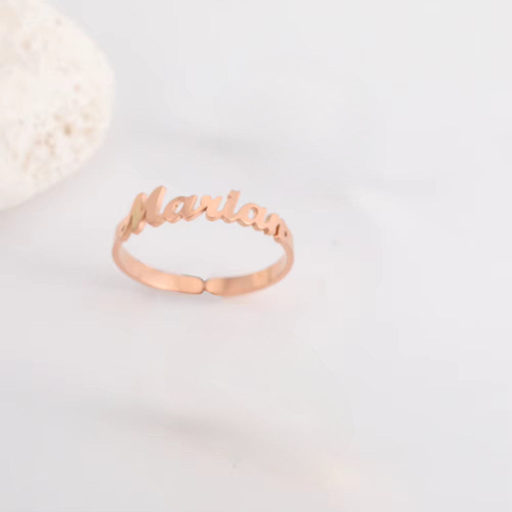Anillo Personalizado con 1 a 4 Nombres Grabados