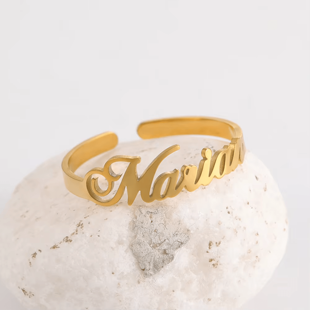 Anillo Personalizado con 1 a 4 Nombres Grabados
